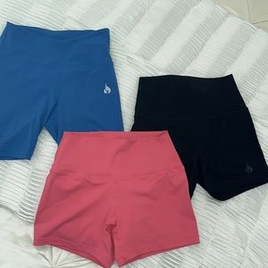 Three Ryderwear shorts, Small